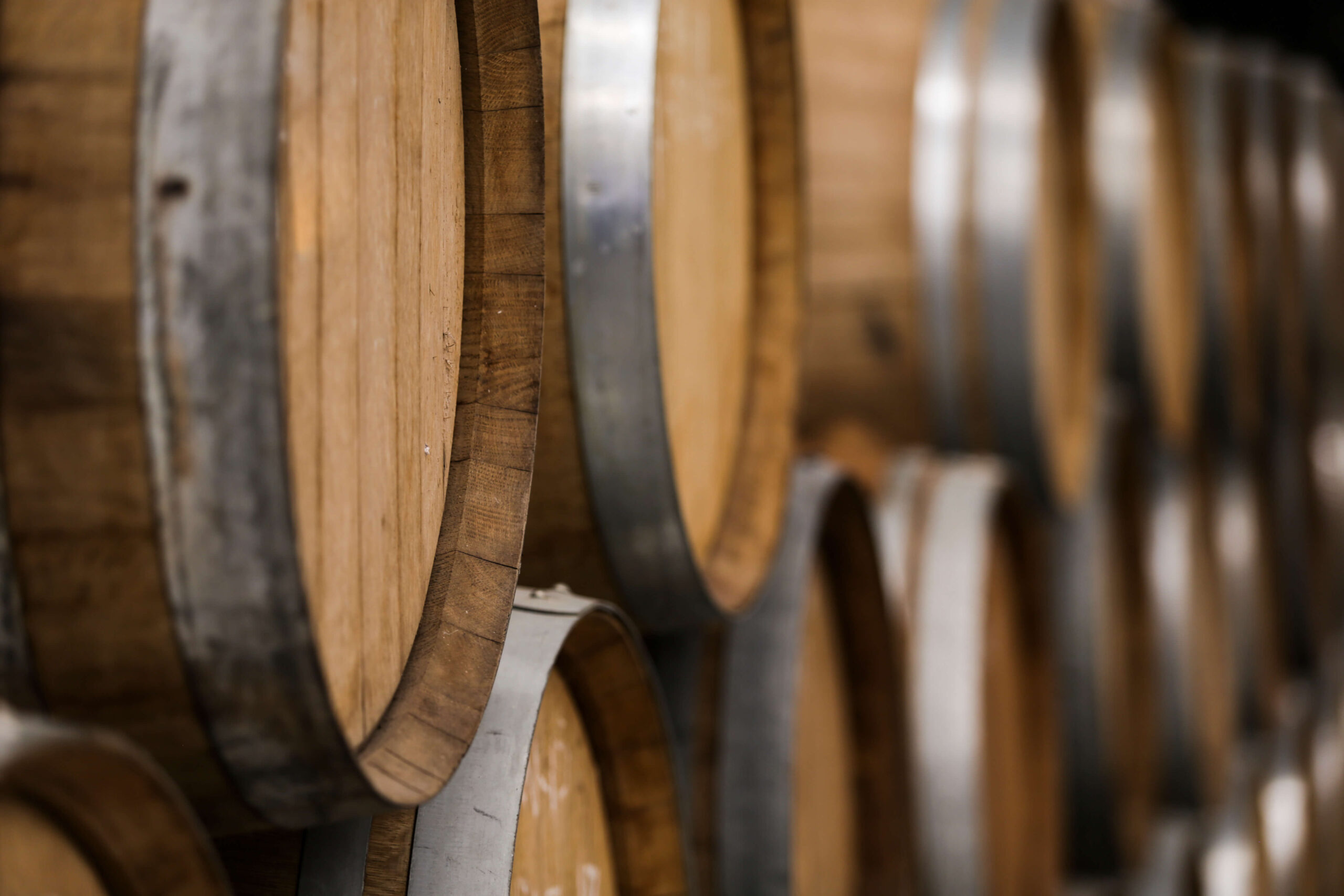 wood barrels